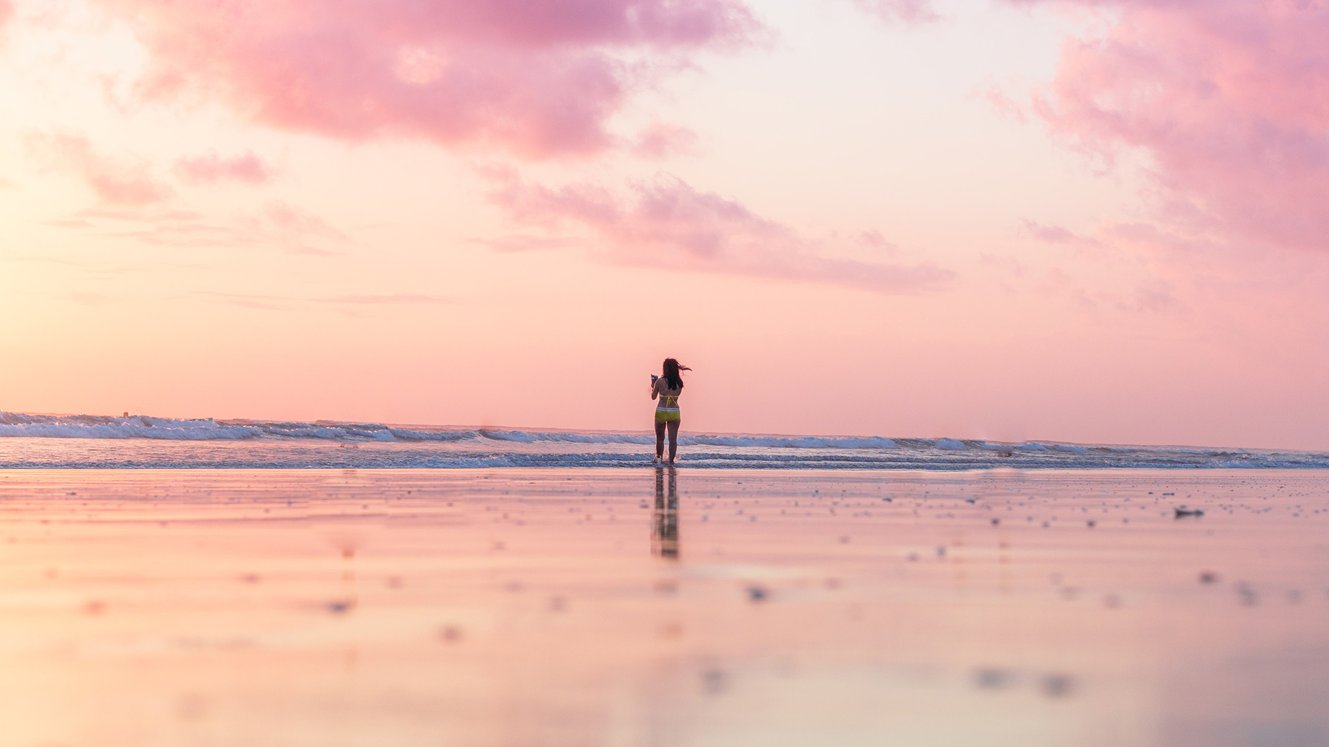 Personne sur une magnifique plage